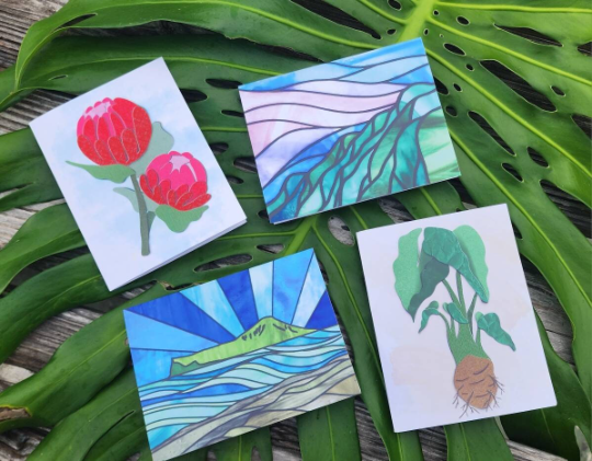 Flat Note Cards (Set of 4) image 1